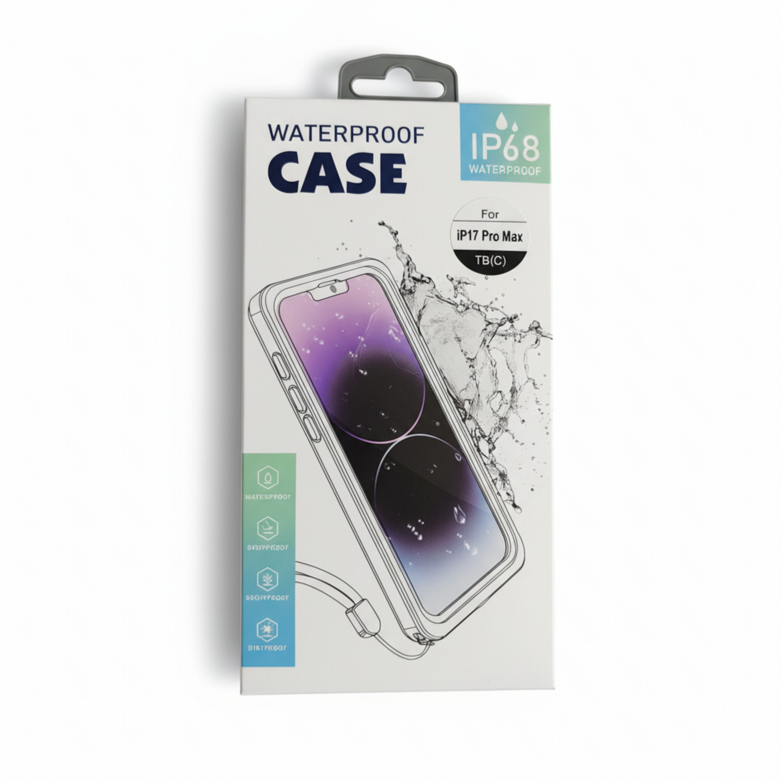 Carcasa sellada Waterproof  , resistente , carga inalámbrica magsafe ,   iPhone 17 Pro max