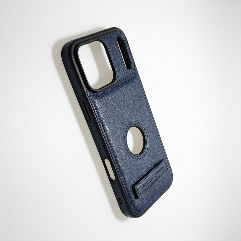 Carcasa cuero ecologico LX Blue , para iPhone 17 Pro max