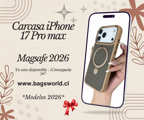 Carcasa magsafe Brown style anillo giratorio soporte , iPhone 17 Pro max