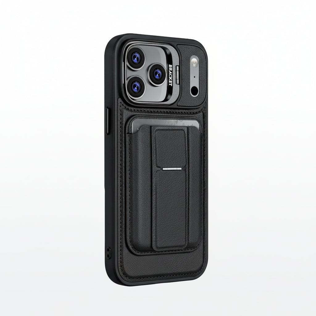 Carcasa de cuero ecologico con tarjetero magnetico Magsafe , iPhone 17 Pro max