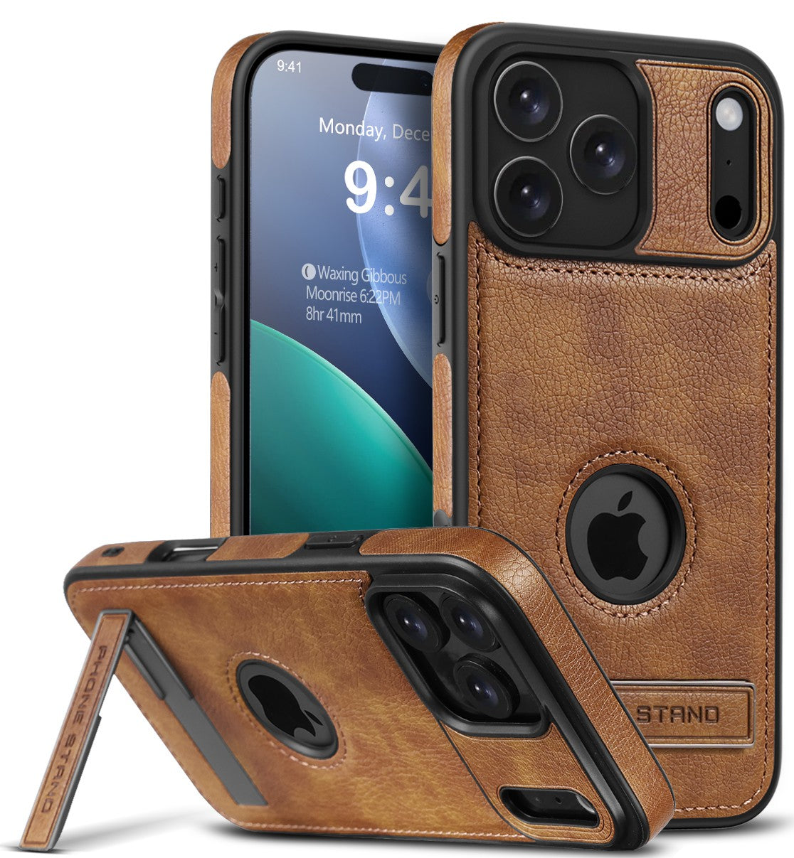 Carcasa protectora cuero ecologico LX , para iPhone 17 Pro max