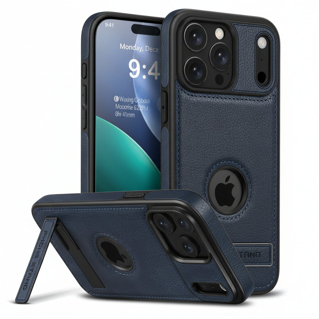 Carcasa cuero ecologico LX Blue , para iPhone 17 Pro max