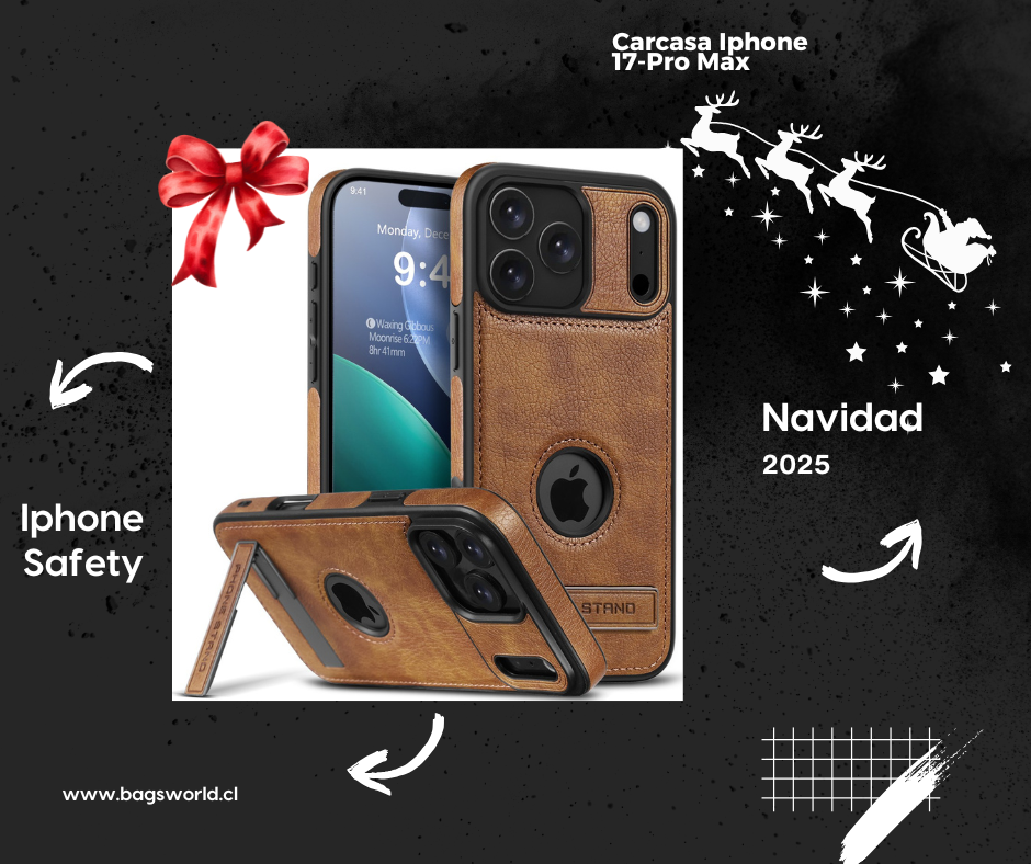 Carcasa protectora cuero ecologico LX , para iPhone 17 Pro max